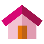 icono servicio de asistencia a domicilio en grup ms Icono de una casa para el servicio de asistencia a domicilio en la home de grup ms
