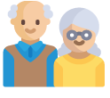 personas mayores que necesitan ayuda a domicilio icono de personas mayores que necesitan ayuda a domicilio